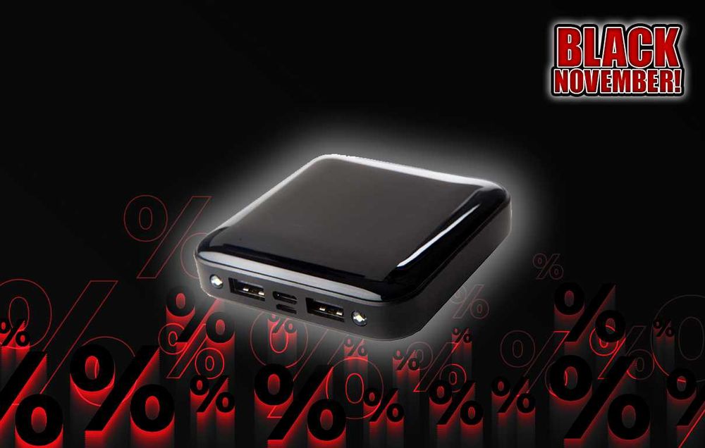 Външна батерия (power bank) 4800 mAh (2 бр. за 10 лв.) - ЧЕРЕН МЕСЕЦ