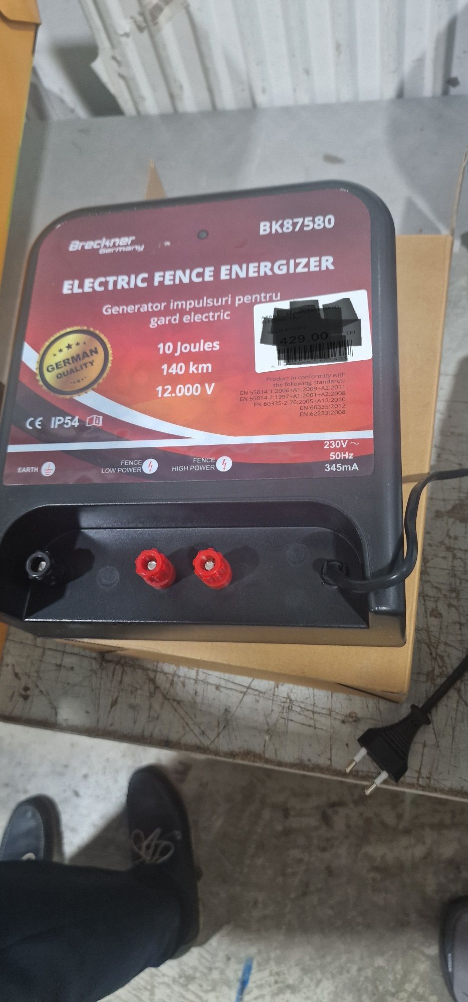 Generator gard Electric aparat gard Electric 10 joule 590 lei 25 joule