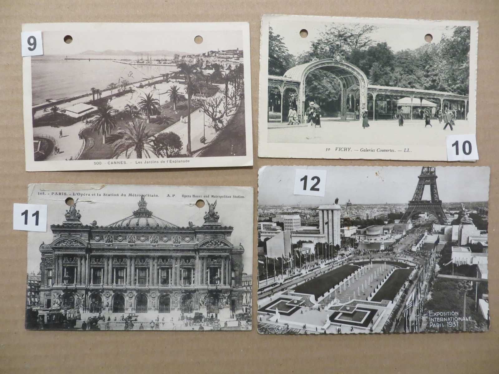 14 carti postale ilustrate Franta  1912-1937