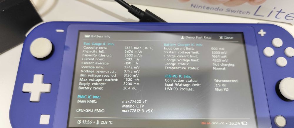 Nintendo Switch Lite Modat Blue