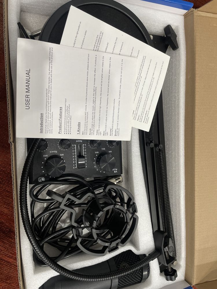 Микрофон bm800+v8plus