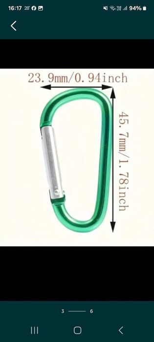 Set carabine aluminiu 10 buc