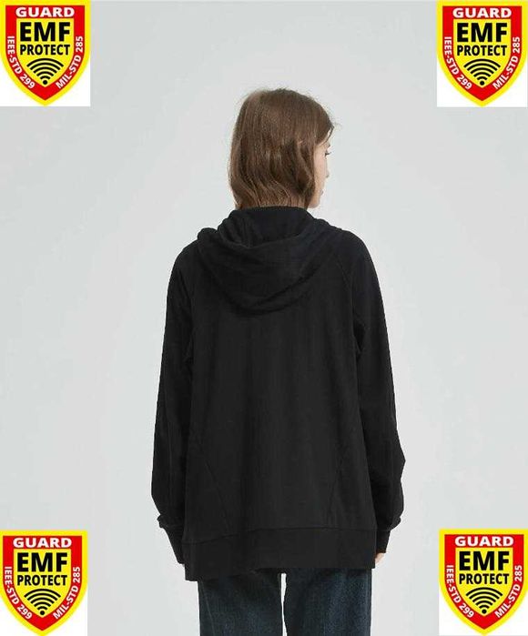 Екраниран Суичър от Сребърни Нишки Защита от Електромагнитно Излъчване