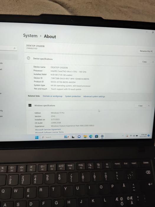 Lenovo ThinkPad T14 G5 WUXGA 14 inch Intel Core Ultra 5 125U 16gb,512g