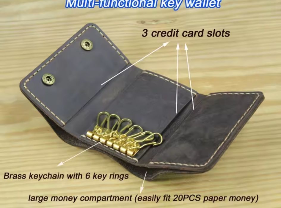 Portofel bărbătesc port-chei piele naturala