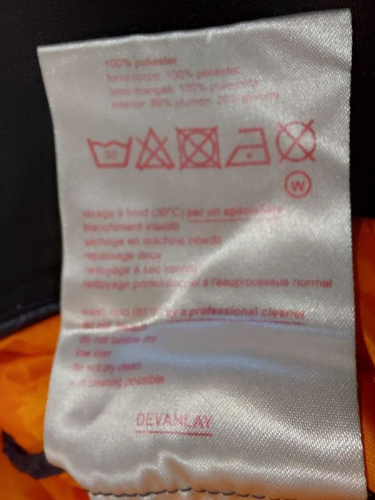 Lacoste Live пухено яке тип бомбър пухенка оригинал 80% пух тъмносиня