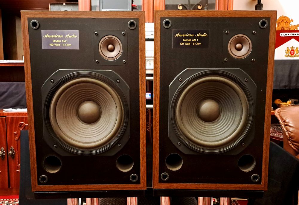 Boxe hifi American Audio AM1 rare impedanță 8 ohm made in Germany