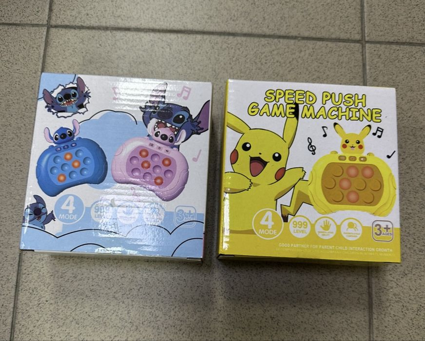 Поп ит игра Лило и Стич/Пикачу Pop it quick push game антистрес