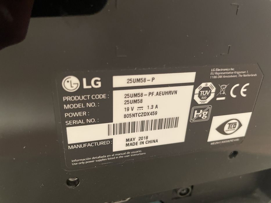 Monitor LG 27” QHD