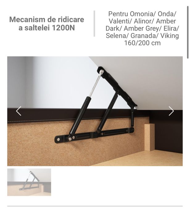 Sistem Rabatare Pat 160x200 cu piston