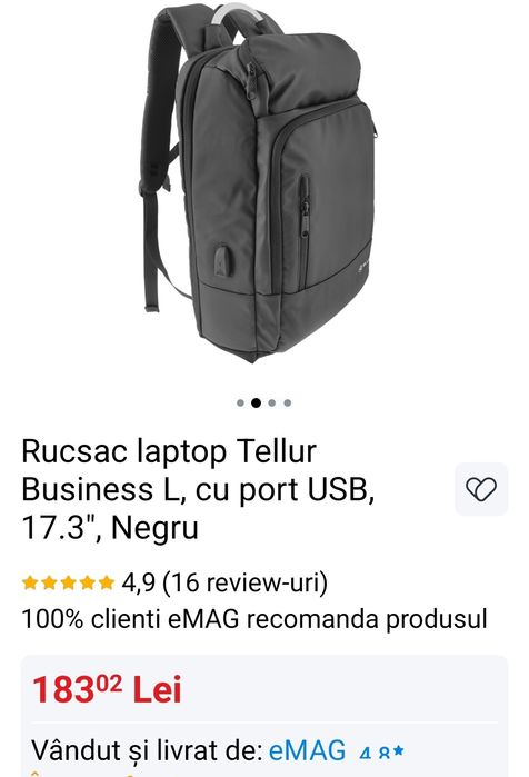 Rucsac Tellur performat ultralight 100 lei