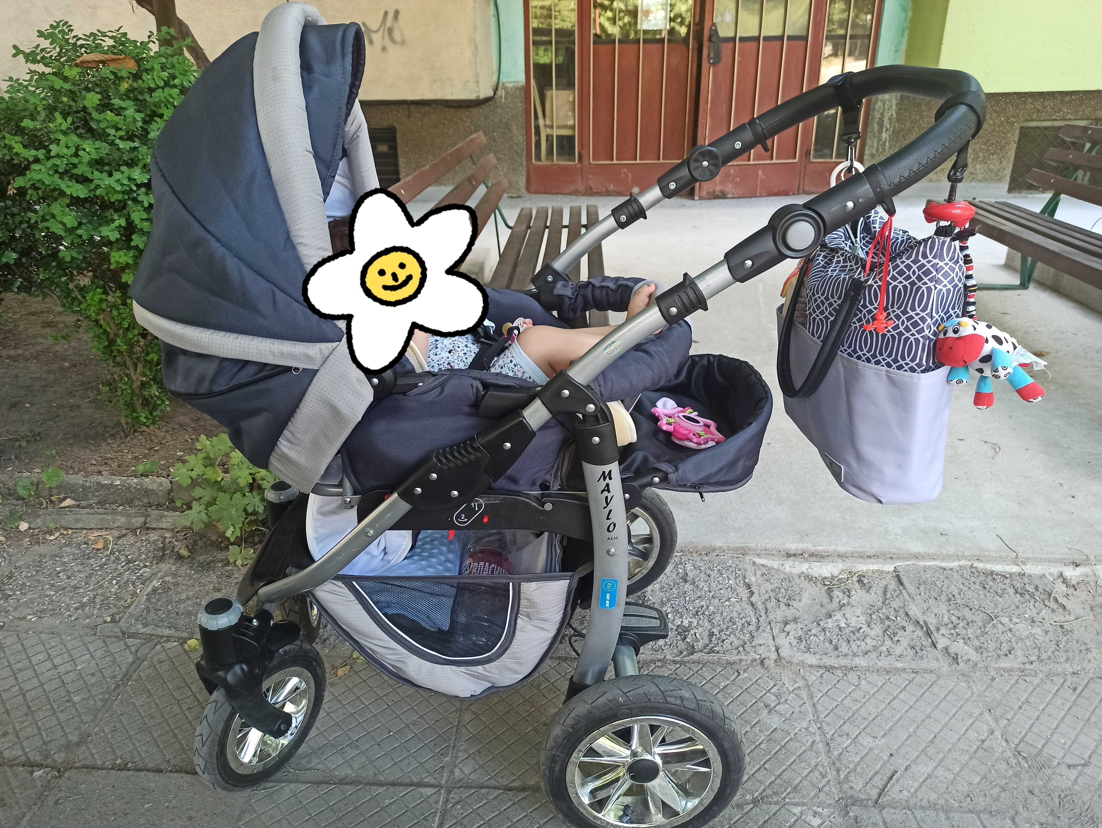 Детска количка baby Merc Maylo 3 in 1