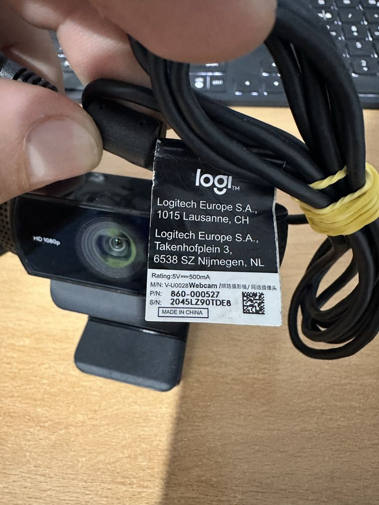 Logitech Camera Pc/ laptop  1080p