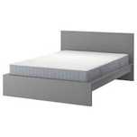 Pat MALM IKEA gri 140X200cm împreuna cu Saltea Wellpur Songa GF95