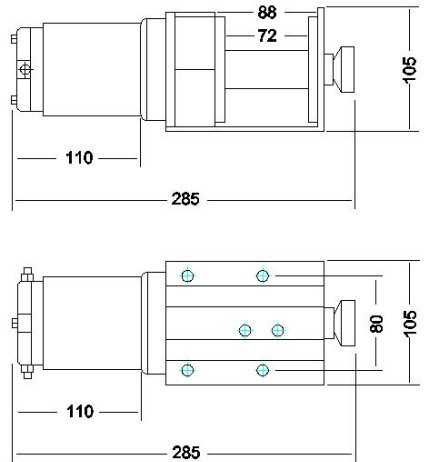Лебедка 2000 lbs ,907 кг,12V,електрическа-дистанционно, въже 6 м/ 4 мм