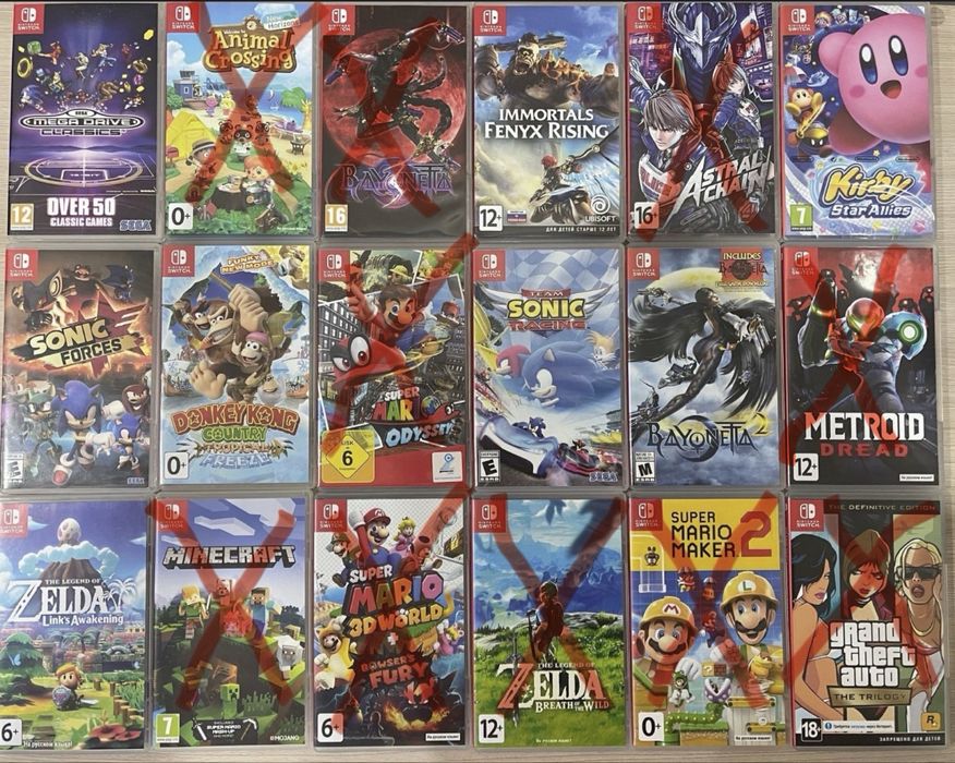 Картриджи Nintendo Switch