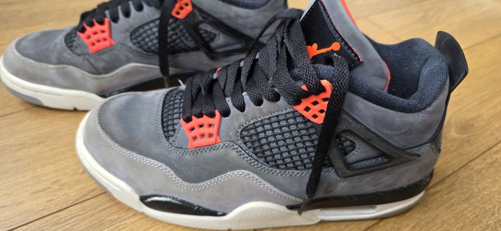 Men's Jordan 4 Retro Infrared Dark Grey/Infrared 23-Black (DH6927 061)