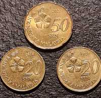Monede Malaezia si Singappore. 19 buc.