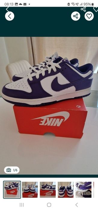 Nike Dunk Low Retro white/court purple