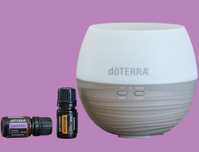 Difuzor Doterra Petal cu Lavanda 5ml si Wild Orange 5ml