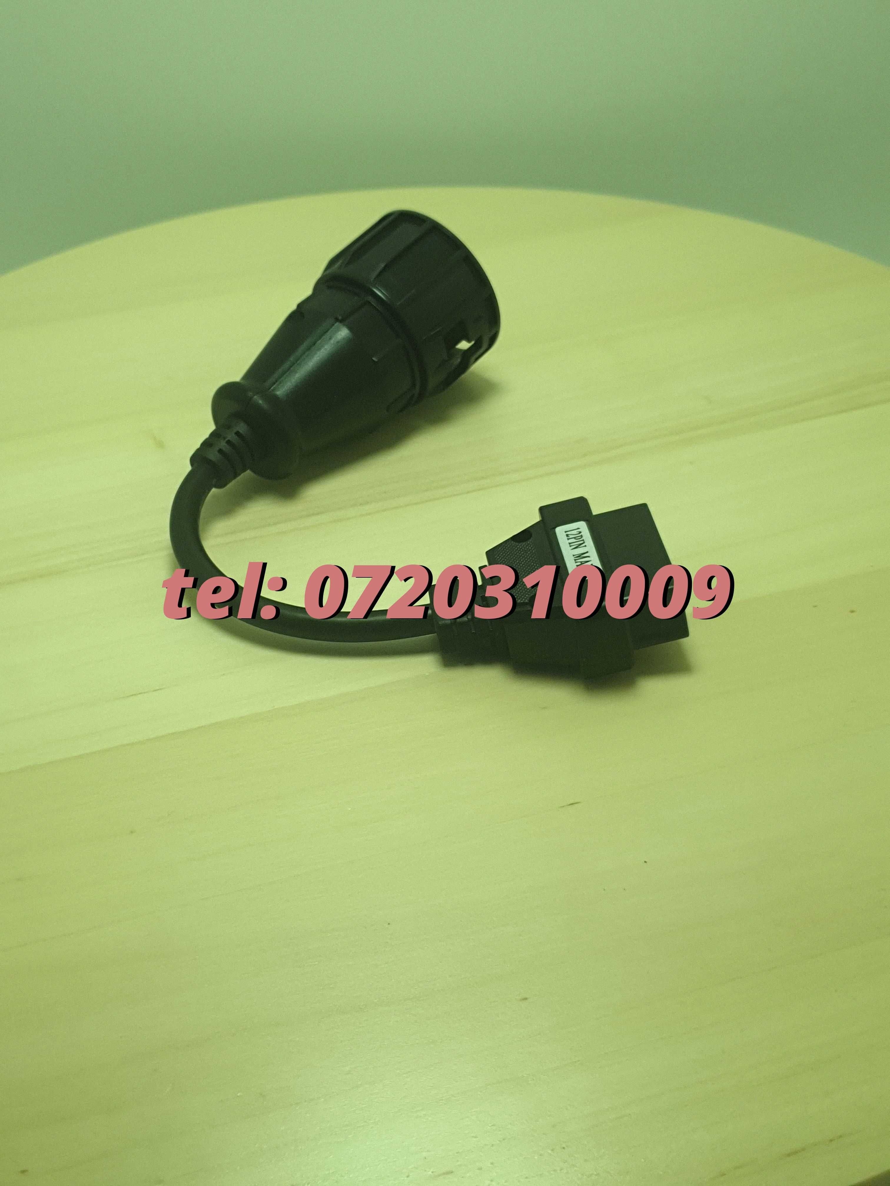 Cablu Adaptor Diagnoza Camion Tir Man Tga 12pin Obd2 Delphi Autocom