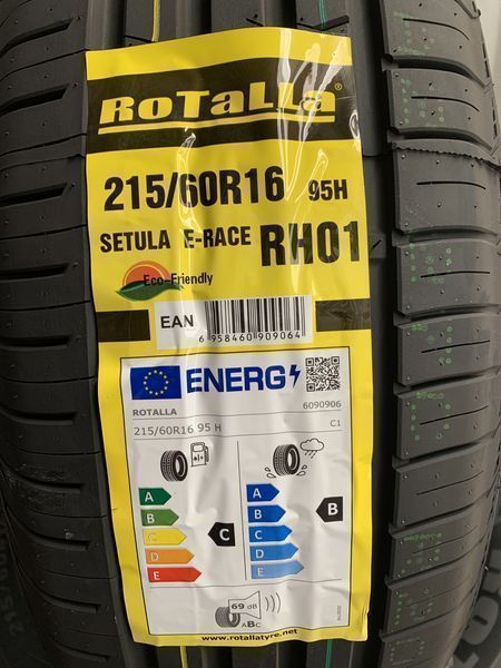 Нови летни гуми ROTALLA SETULA E-RACE RH01 215/60R16 95V НОВ DOT