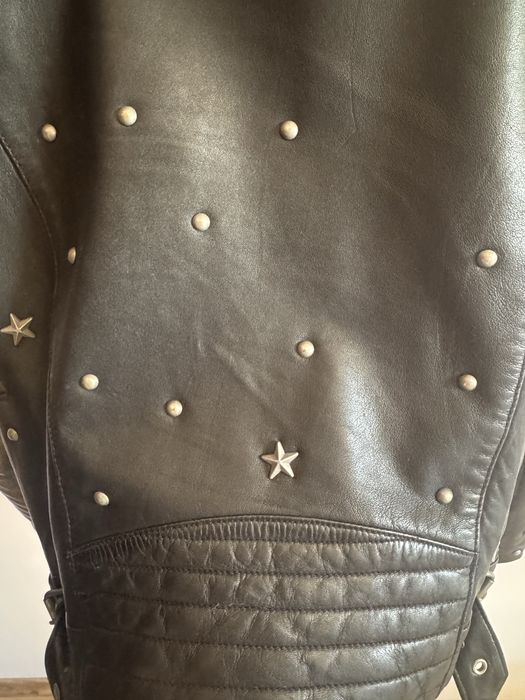 Черно яке, естествена кожа, S размер