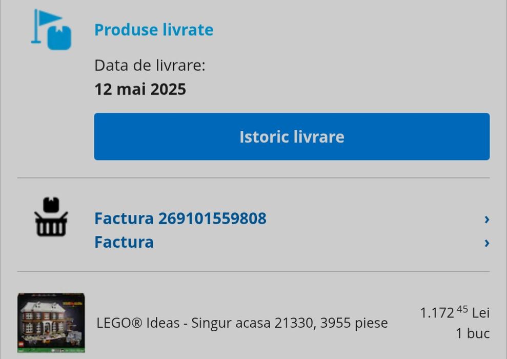Originala Casa LEGO Ideas - Singur acasa 21330, 3955 piese