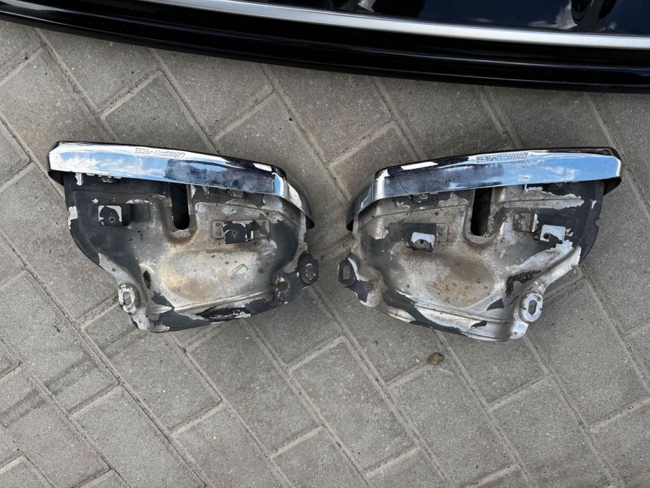 Дифузьор S63 с накрайници за задна AMG броня на Mercedes S класа C217