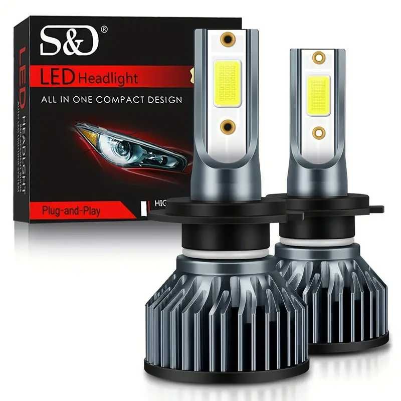 ГАРАНЦИЯ!! Лед крушки H7, H4, LED | Canbus 180W 60000LM / Х4, Х7 ЛЕД /