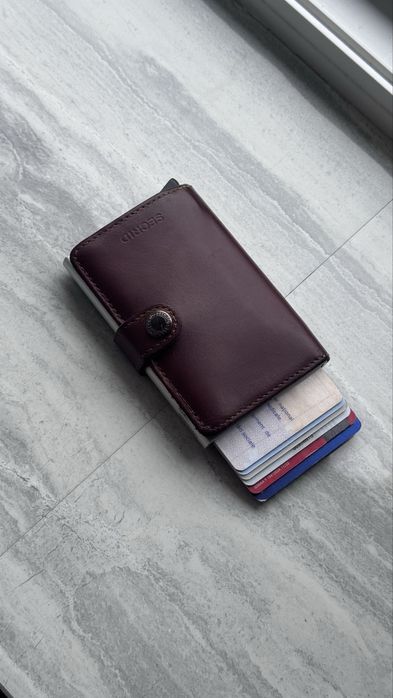 Portofel piele naturala, card-holder slim original Secrid