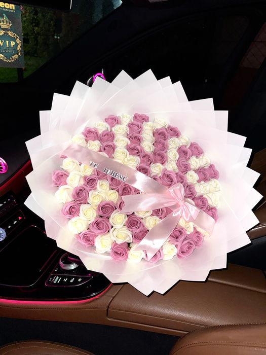 Buchet de flori din săpun