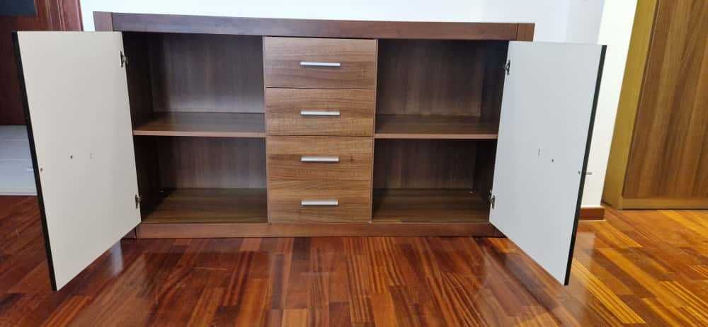Comoda cu usi si sertare, maro, Mobexpert
