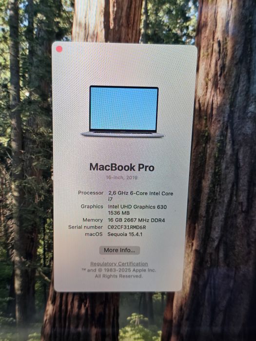 Macbook Pro 2019 touchbar