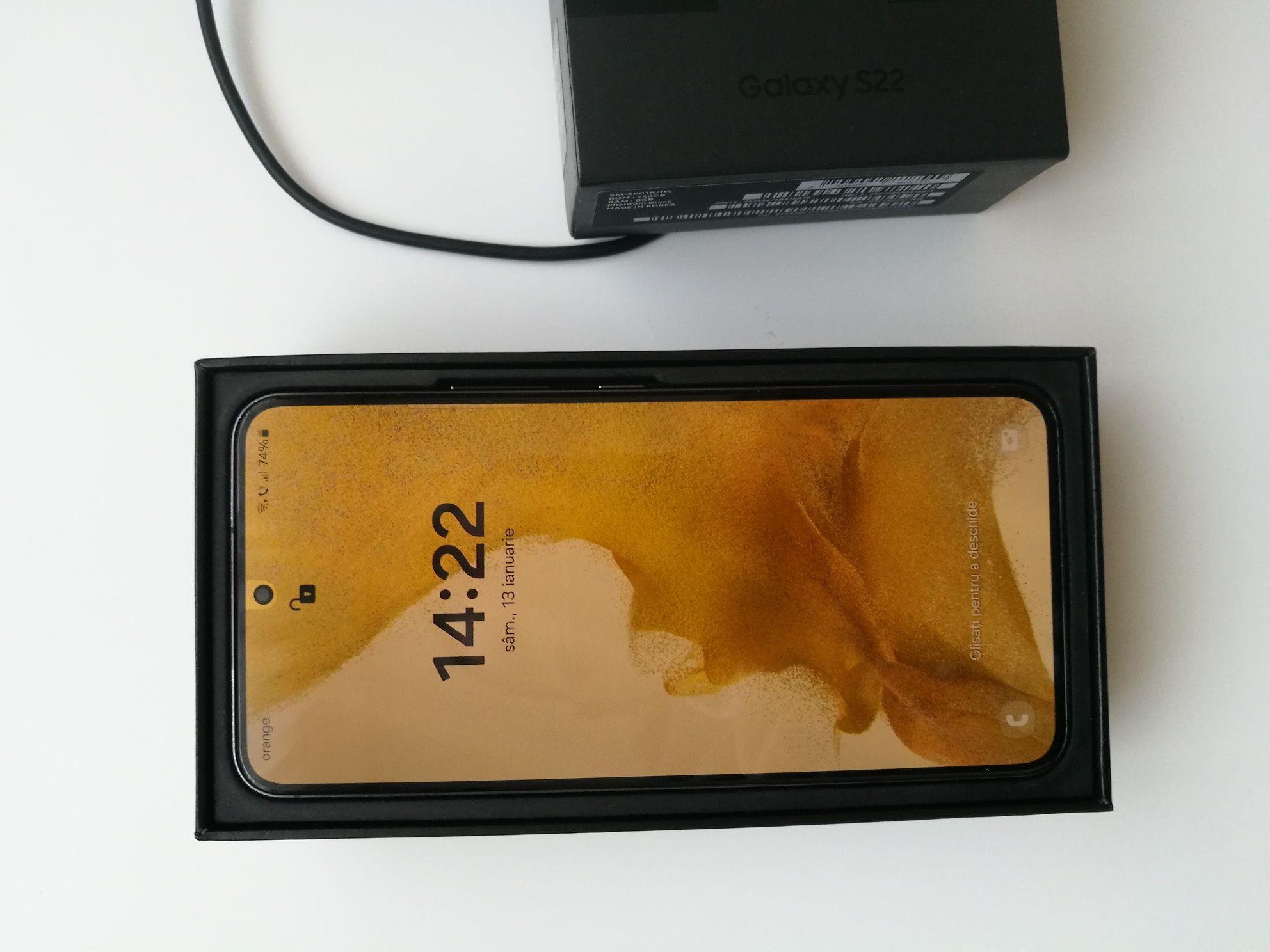 Samsung s22 black 265Gb