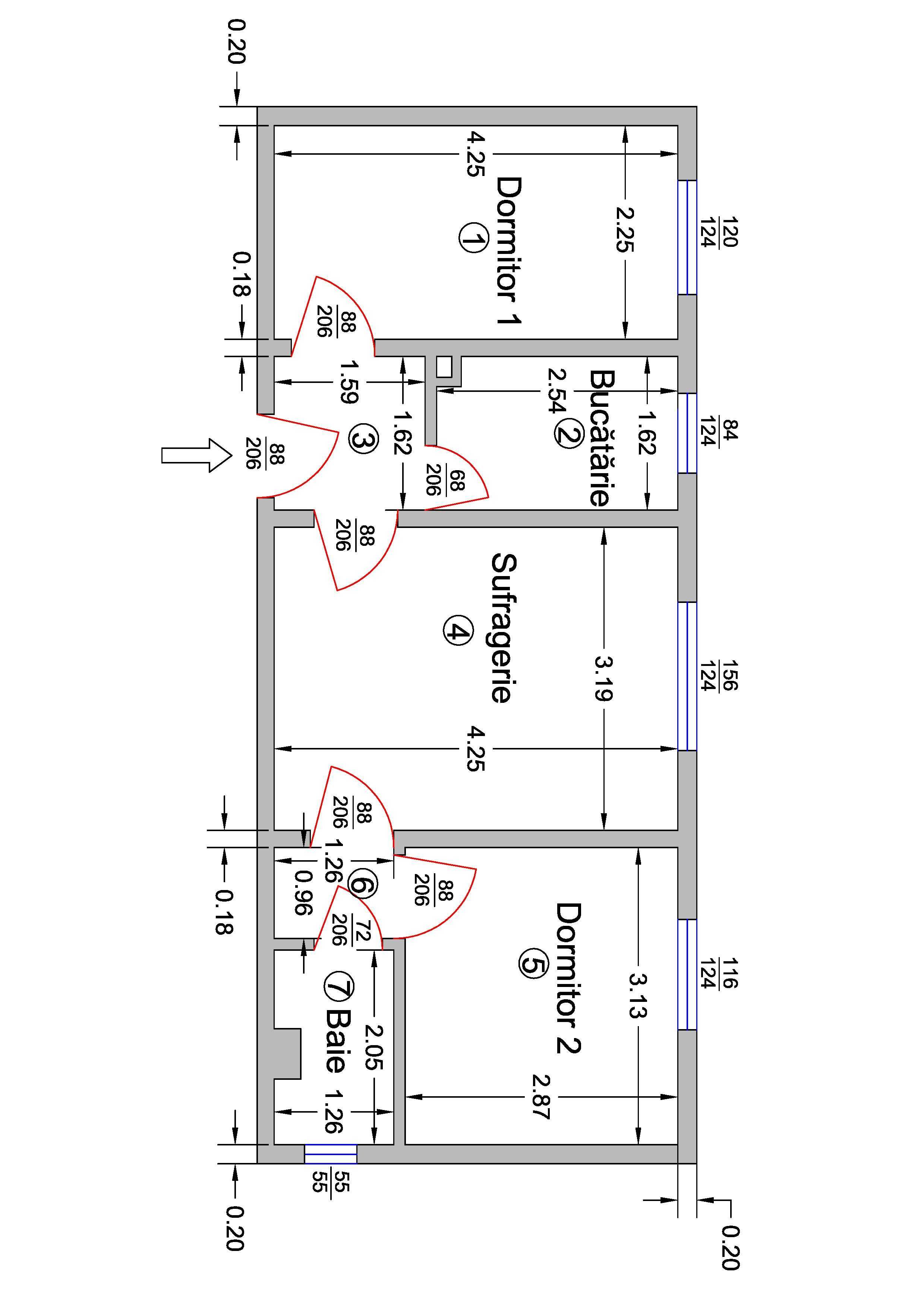 Apartament 3 camere