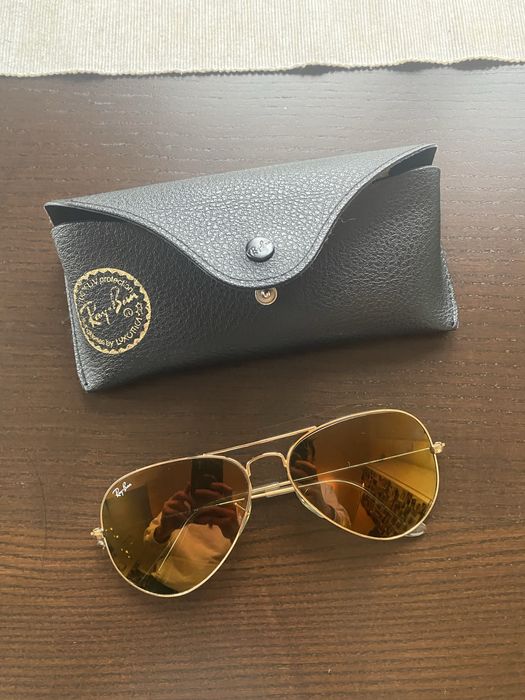 Очила Ray Ban Аviator 3025 gold L Made in Italy