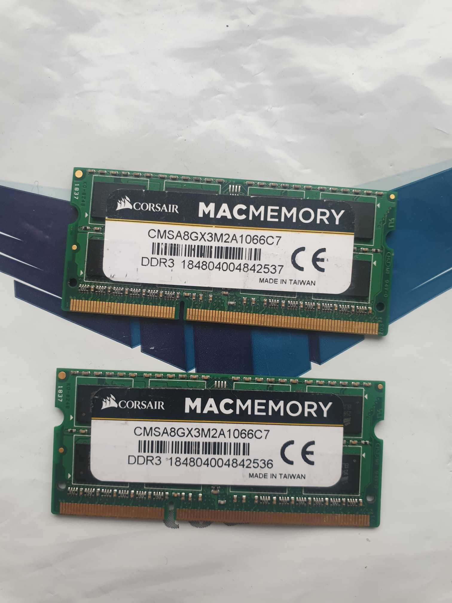 Kit Memorie MAC SO-DIMM Corsair 16GB DDR3 CMSA8GX3M2A1066C7