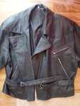 Geaca de piele naturala ideal moto,chopper,rock sau de strada ,XL