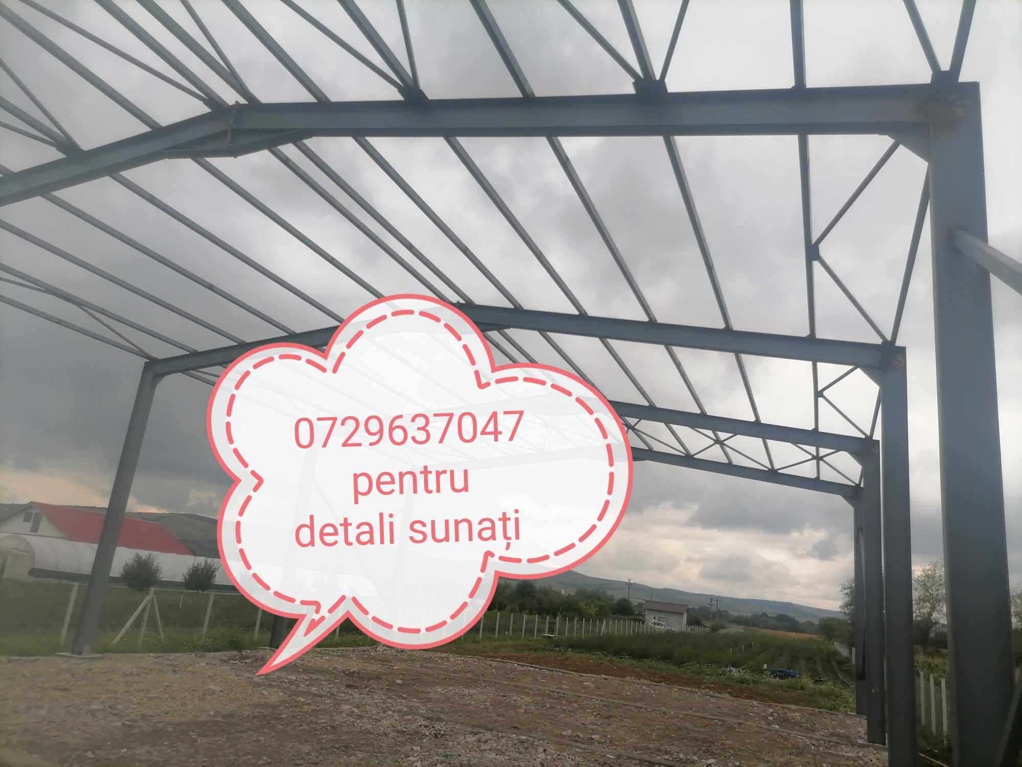 Ferme Metalice 14cu40m din profile 220cu240 stâlpi dor facem la comand