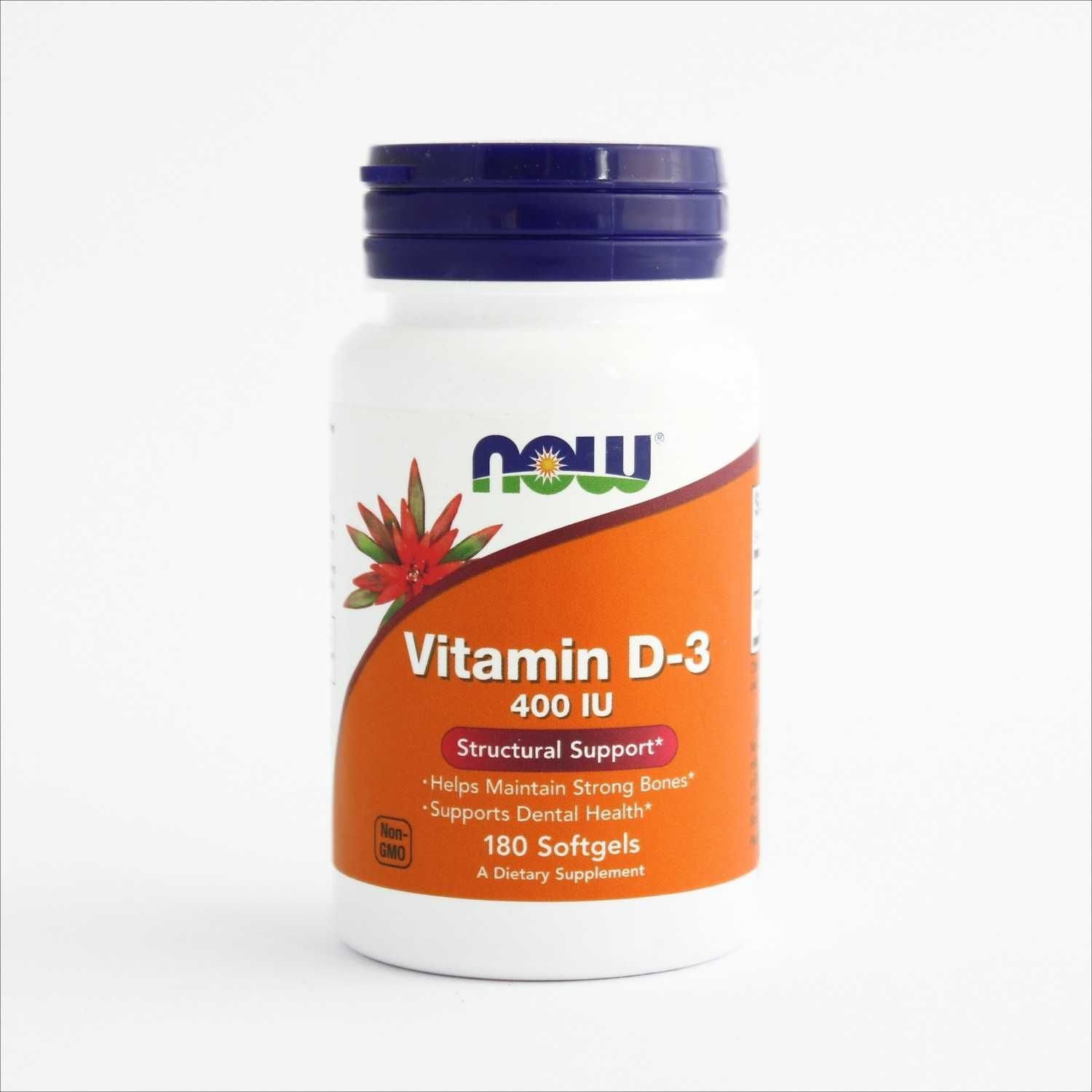 Now Foods, Витамин D-3, 400 МЕ, витамин Д3