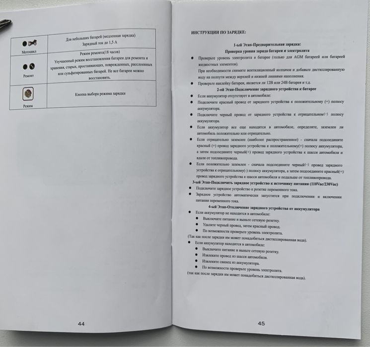 Зарядное Устройство для всех типов  АККУМУЛЯТОРОВ