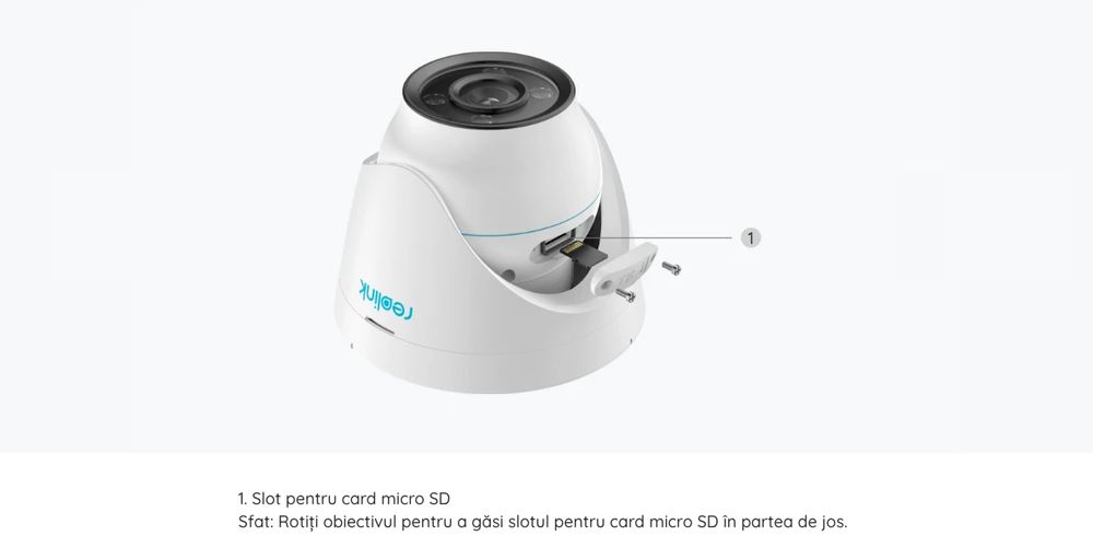 Camera de supraveghere Reolink P434 cu inteligenta artificiala