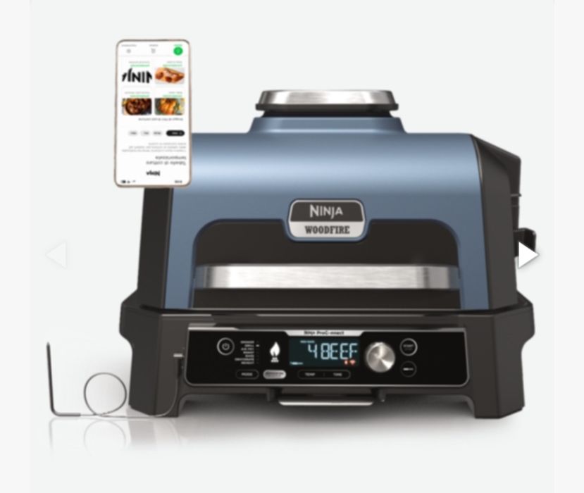 Grătar electric de EXTERIOR cu funcție de afumare Woodfire Pro Connect