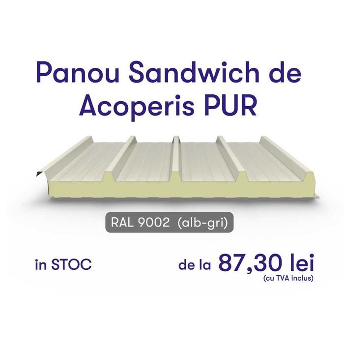 Panouri sandwich la dimensiunile dorite - Pret avantajos - Calarasi