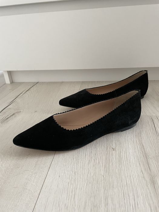 Balerini din piele intoarsa