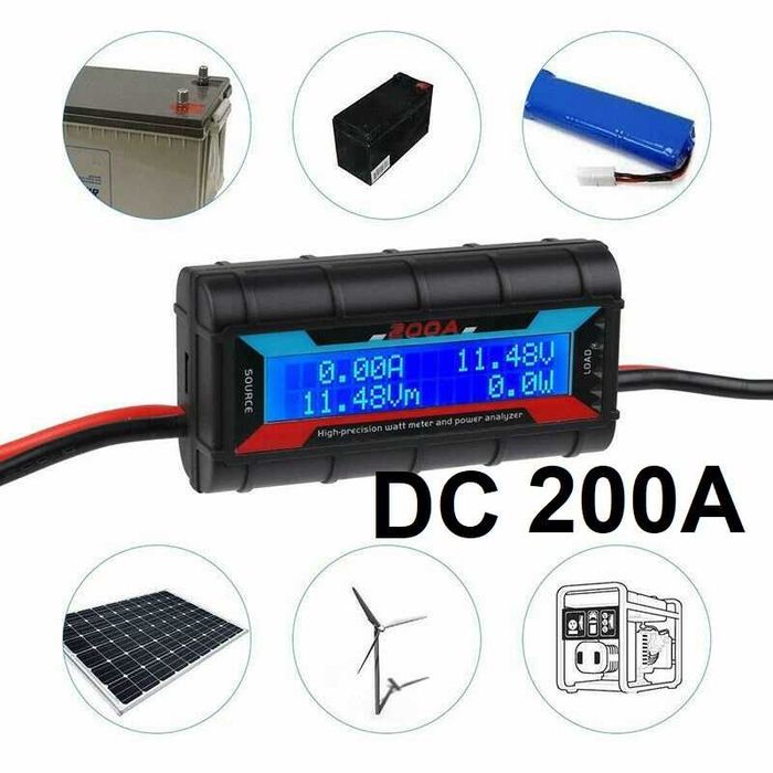 Voltmetru Wattmetru ampermetru, multifunctional 200 A Nou!