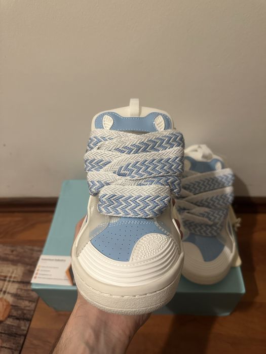 Lanvin Leather Curb Baby Blue