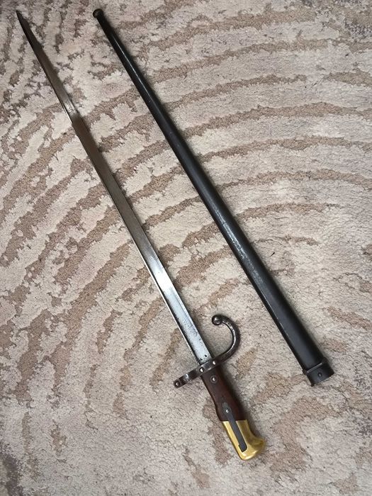 Френски щик нож байонет ГРА GRASS M1874 съвпадащи номера