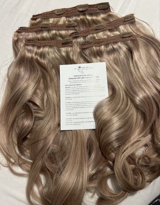 Extensii par natural clip on Russian